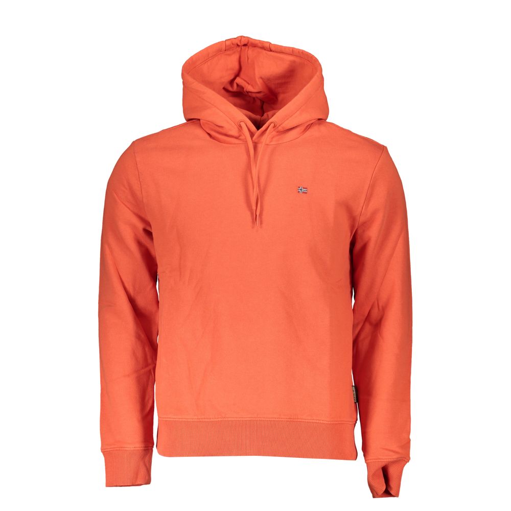 Napapijri Chic kapüşonlu pembe polar sweatshirt
